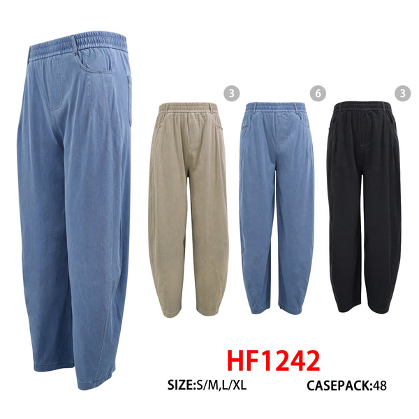 Wholesale Women Casual Breathable Stretchy Comfortable Leggings Loose Pants HF1242