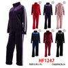12 Sets Winter Warm Cozy Lining Outfit Gym Legging Pants Joggers And Jacket Top Set HF1247