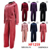 12 Sets Winter Warm Cozy Lining Outfit Gym Legging Pants Joggers And Hoodie Jacket Top Set HF1259