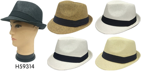 Wholesale Fedora Hats Unisex H59314 - OPT FASHION WHOLESALE