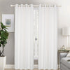Jacquard Stripe Fabric Grommet Top Window Curtain Panel, 81025 - OPT FASHION WHOLESALE