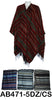Pashmina Chevron Zig Zag Stripe Poncho Wraps Scarf, AB471/PS5225 - OPT FASHION WHOLESALE