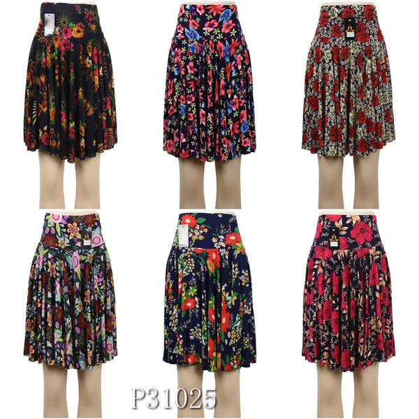 Wholesale Fashion Flower Print Long Maxi Skirts, P31025 - OPT FASHION WHOLESALE