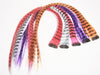 Wholesale Clip In On Fashion Grizzly Feather Print Hair Extensions H0911 - OPT FASHION WHOLESALE