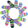 Wholesale 12 Pairs Lady Girls Ankle Socks Low Cut Assorted Colors S18345 - OPT FASHION WHOLESALE