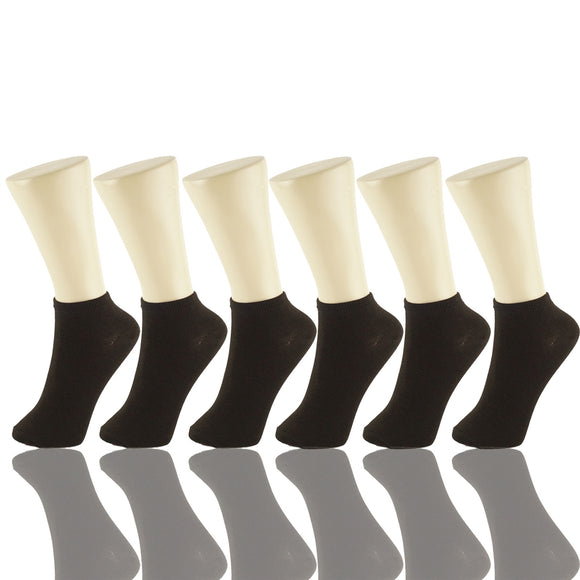 Wholesale 12 Pairs Lady Girls Ankle Socks Low Cut Assorted Colors S147 - OPT FASHION WHOLESALE