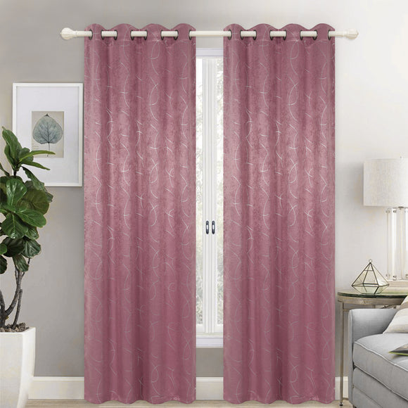 Bright Velvet Panne Blackout Room Darkening Grommet Top Window Curtain Panel, 81021 - OPT FASHION WHOLESALE