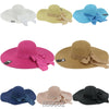 Wholesale Summer Straw Wide Brim Bucket Hats H59552 - OPT FASHION WHOLESALE