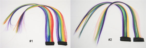 Wholesale Clip In On Fashion Hair Extensions H0907 Rainbow - OPT FASHION WHOLESALE