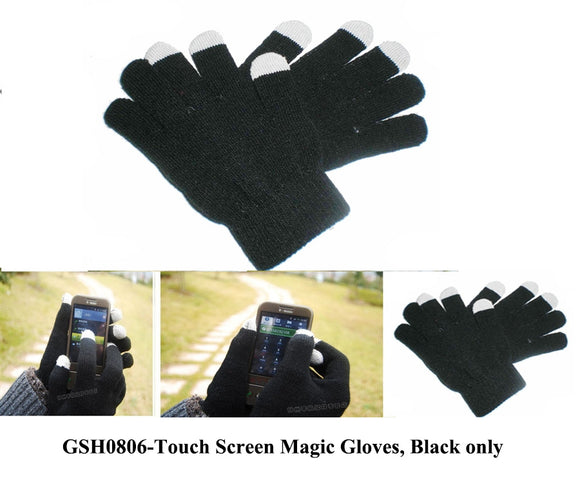Wholesale Lot 12 Pairs Touch Screen Texting Knit Gloves for iPhone iPad GPS Smartphones Men and Lady Size GSH0806 - OPT FASHION WHOLESALE
