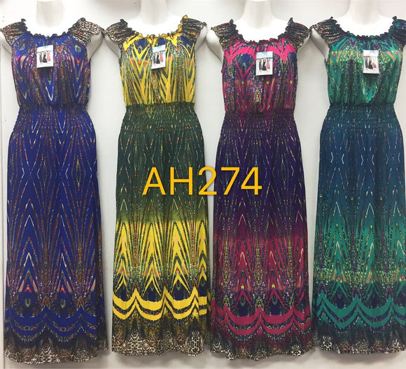 NYC Wholesale Fashion Long Maxi Dresses Summer Sundresses, AH274 - OPT FASHION WHOLESALE