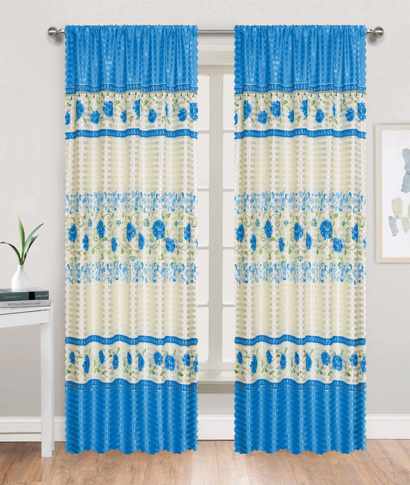 Silky Satin Rose Rod Pocket Window Curtain Panel, 81031 - OPT FASHION WHOLESALE