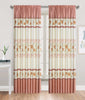 Silky Satin Rose Rod Pocket Window Curtain Panel, 81031 - OPT FASHION WHOLESALE