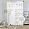 Sheer Voile 2 Layers Rod Pocket Window Curtain Panel, 81061