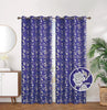 Floral Jacquard Embroidered Room Darkening Grommet Top Window Curtain Panel, 81070