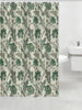 Floral Microfiber Fabric Shower Bath Curtain, 83002