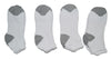 Athletic Adults Solid White Ankle Sport Socks, 3818 - OPT FASHION WHOLESALE