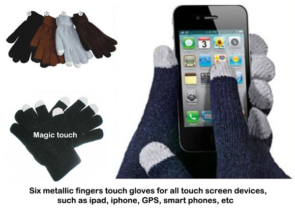 Wholesale Lady Knit Touch Screen Gloves G0906-W - OPT FASHION WHOLESALE