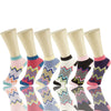 Wholesale 12 Pairs Lady Girls Ankle Socks Low Cut Assorted Colors S18330 - OPT FASHION WHOLESALE