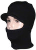 Wholesale Knit Ski Face Balaclava Mask One-hole w/visor Black Only 8352 - OPT FASHION WHOLESALE