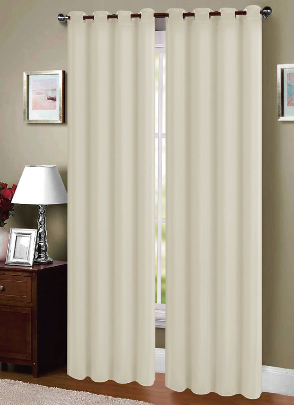 Double-Sided Matte Shading Cloth Grommet Top Window Curtain Panel, FF1016 - OPT FASHION WHOLESALE