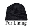 Winter Ribbed Cable Knitted Hat Beanies Skull Cap Fur Lining AA991 - OPT FASHION WHOLESALE