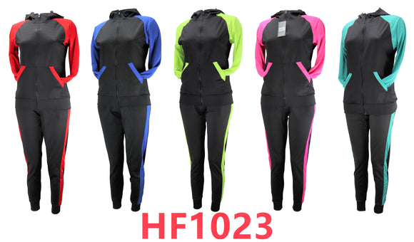 12 Set of Long Sleeve Hoodie and Beam Feet Long Pants Set HF1023