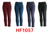 Lady Winter Warm Solid Pants Fur Lining Leggings HF1057