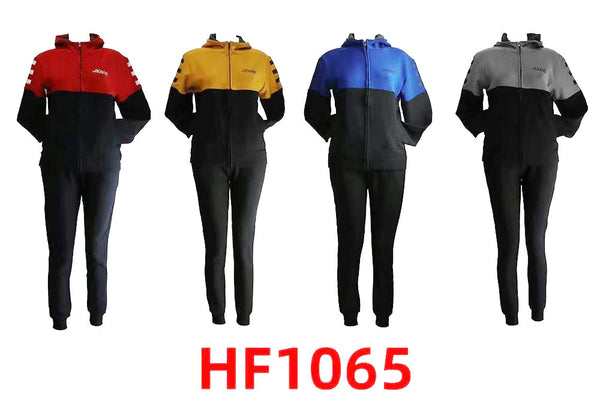 12 Sets of Winter Lining Outfit Gym Legging And Full Zip Jacket Top W/Hoodie Set HF1065