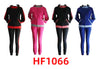 12 Sets of Winter Lining Outfit Gym Legging And Full Zip Jacket Top W/Hoodie Set HF1066