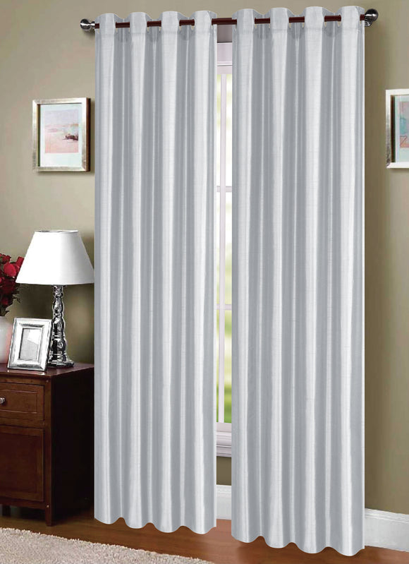 Dupioni Breathable Fabric Grommet Top Window Curtain Panel, 81011 - OPT FASHION WHOLESALE