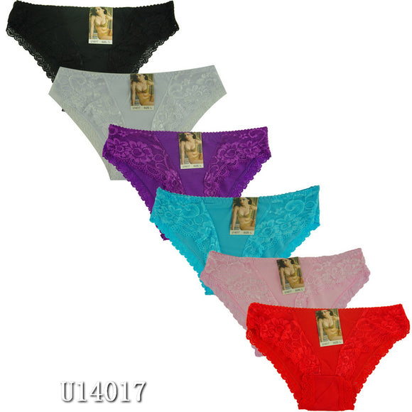 Wholesale Lady Panties W/Lace, U14017 - OPT FASHION WHOLESALE