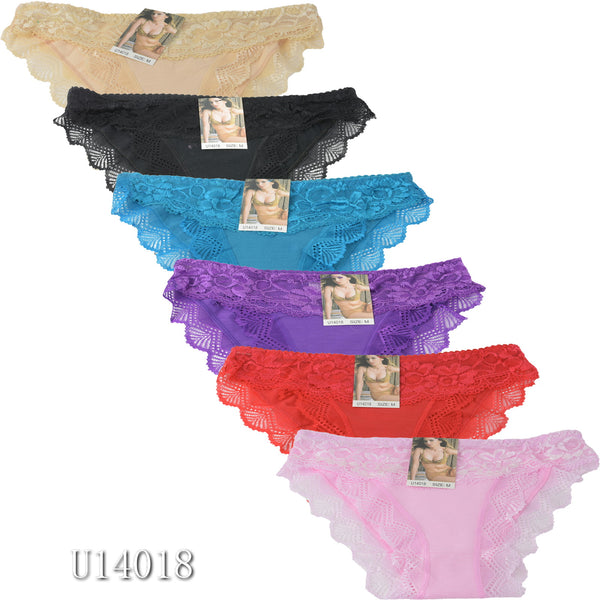 Wholesale Lady Panties W/Lace, U14018 - OPT FASHION WHOLESALE