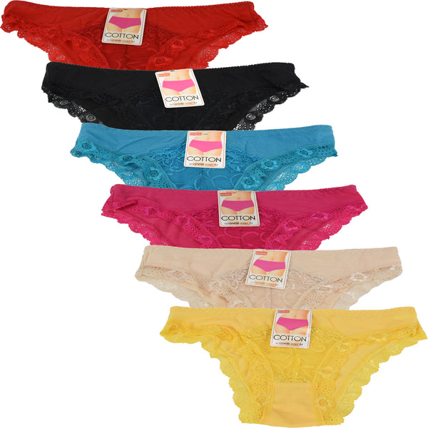 Wholesale Lady Panties W/Lace, U14105 - OPT FASHION WHOLESALE