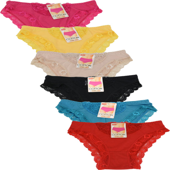 Wholesale Lady Panties W/Lace, U14106 - OPT FASHION WHOLESALE