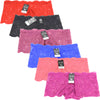 Wholesale Lady Lace Shortie Panty Boyshorts, U14128 - OPT FASHION WHOLESALE