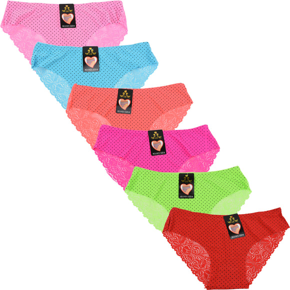Wholesale Lady No Show Panty W/Lace, U14212 - OPT FASHION WHOLESALE