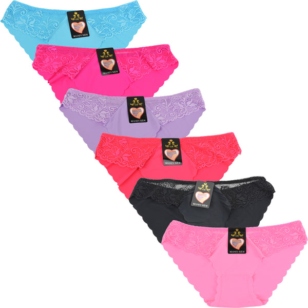Wholesale Lady No Show Panty W/Lace, U14213 - OPT FASHION WHOLESALE
