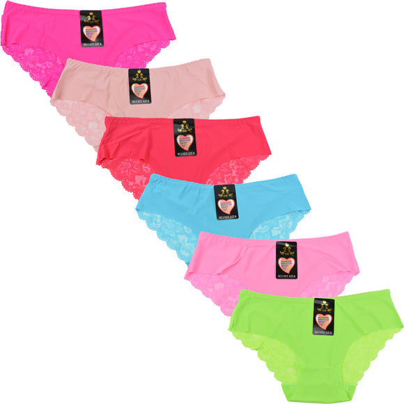 Wholesale Lady No Show Panty W/Lace, U14215 - OPT FASHION WHOLESALE