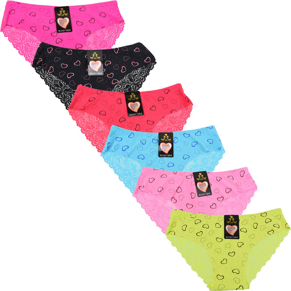Wholesale Lady No Show Panty W/Lace, U14217 - OPT FASHION WHOLESALE