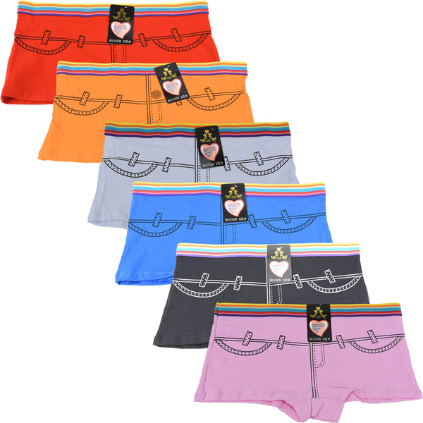 Wholesale Lady Shortie Panty Boyshorts, U14236 - OPT FASHION WHOLESALE