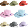 Wholesale Summer Sun Straw Wide Brim Bucket Hats H59514 - OPT FASHION WHOLESALE
