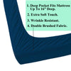 Deluxe Hotel Quality Double Brushed Microfiber 4 Piece Deep Pocket Bed Sheet Sheets Sets Bedding - Wrinkle Resistant Silky Soft Touch - OPT FASHION WHOLESALE