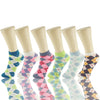 Wholesale 12 Pairs Lady Girls Ankle Socks Low Cut Assorted Colors S101 - OPT FASHION WHOLESALE
