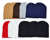 Wholesale Ribbed Knit Solid Short Beanie Hats H8007 - OPT FASHION WHOLESALE