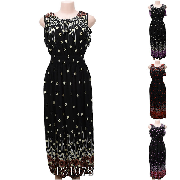 Wholesale Fashion Long Maxi Summer Sundresses, P31078 - OPT FASHION WHOLESALE