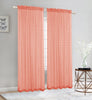 Elegance Sheer Rod Pocket Window Curtain Panel, FF1008 - OPT FASHION WHOLESALE