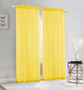 Elegance Sheer Rod Pocket Window Curtain Panel, FF1008 - OPT FASHION WHOLESALE