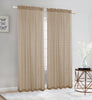 Elegance Sheer Rod Pocket Window Curtain Panel, FF1008 - OPT FASHION WHOLESALE