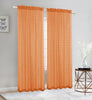 Elegance Sheer Rod Pocket Window Curtain Panel, FF1008 - OPT FASHION WHOLESALE
